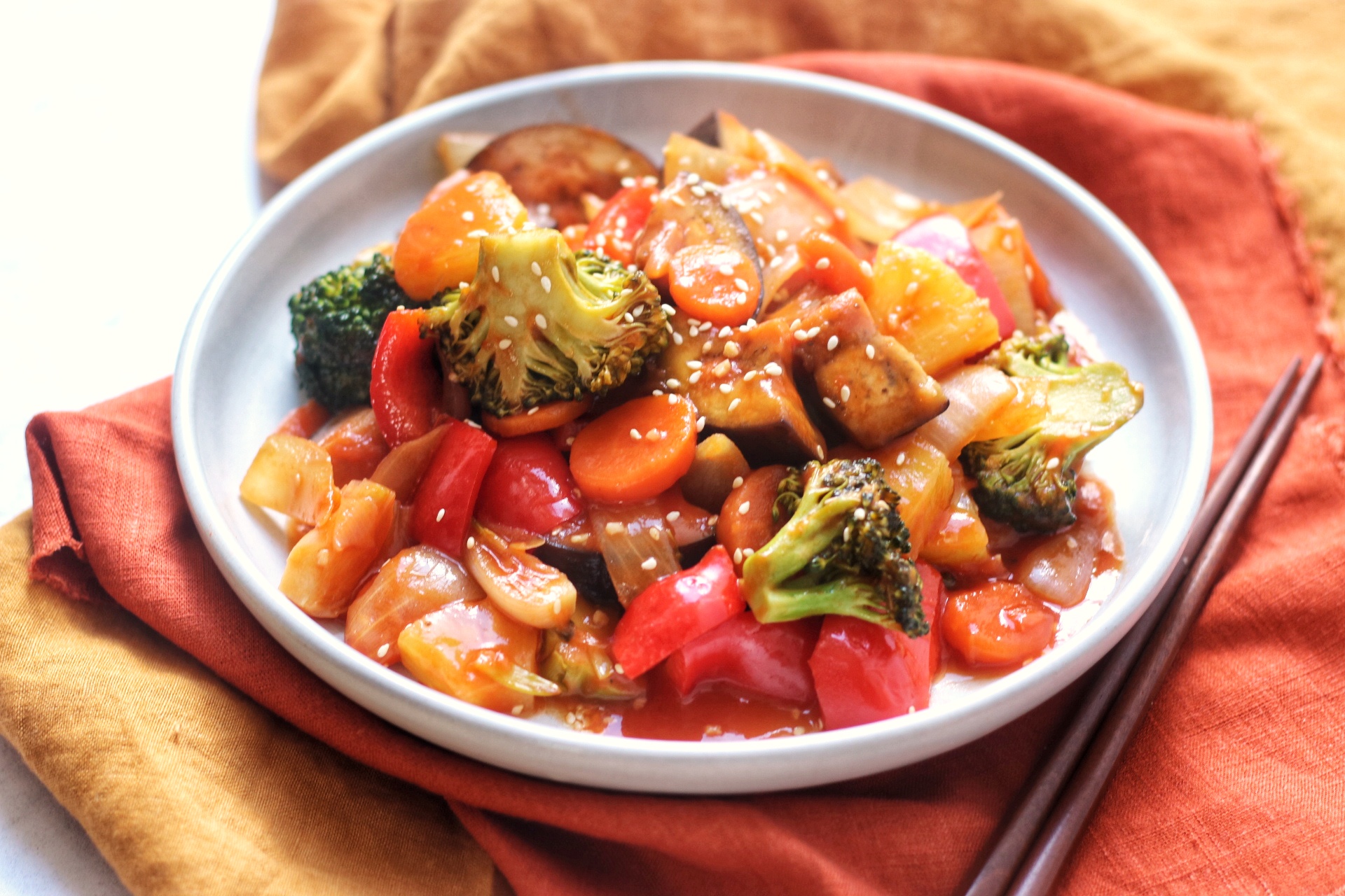 Sweet and Sour Vegetable Stir Fry