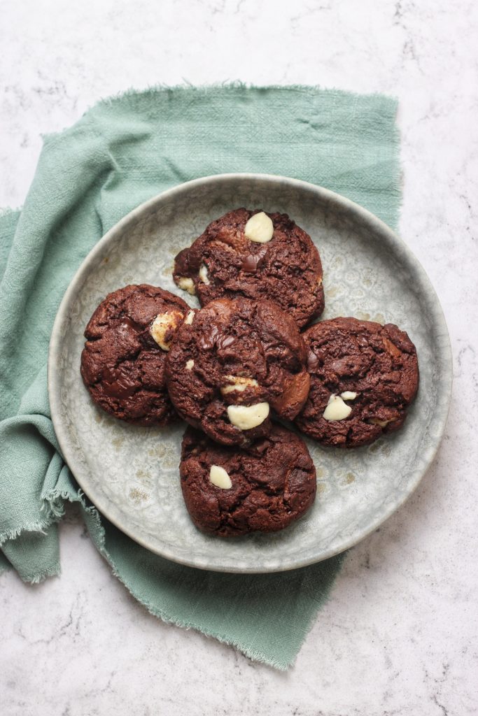 Vegan Triple Chocolate Chip Fridge Cookies