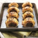 Vegan Miso Mushroom Sausage Rolls