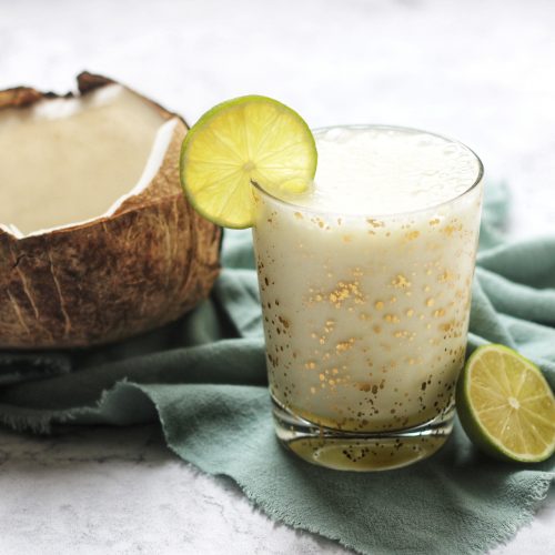 Coconut Rum and Pineapple Slushy