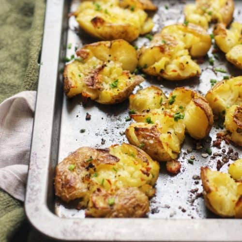 Crispy Smashed New Potatoes