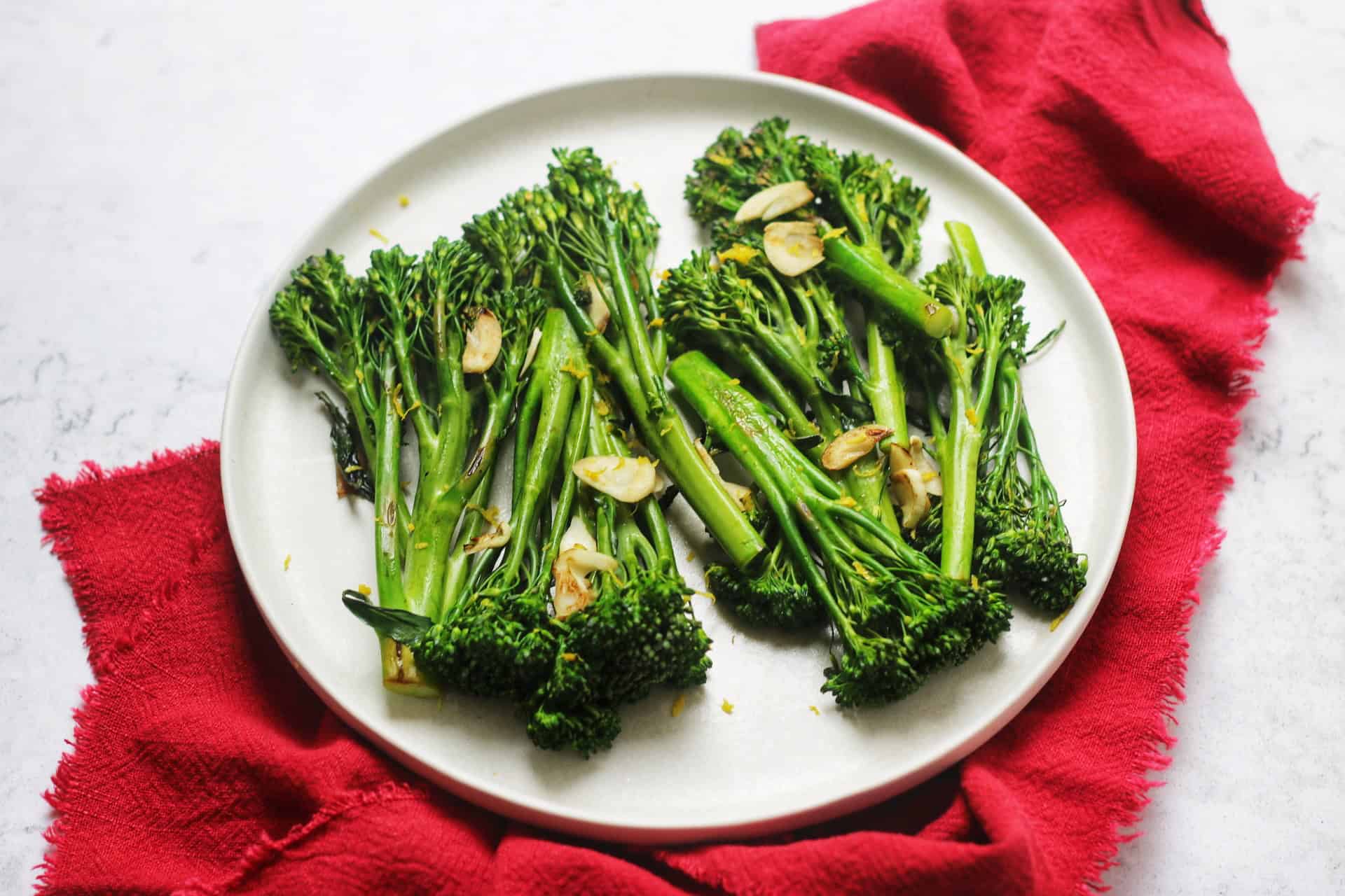 Sautéed Tenderstem Broccoli with Lemon and Garlic