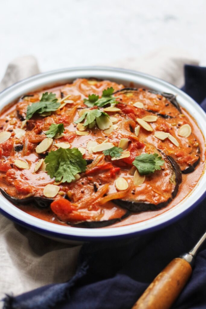 Spicy Aubergine and Coconut Bake