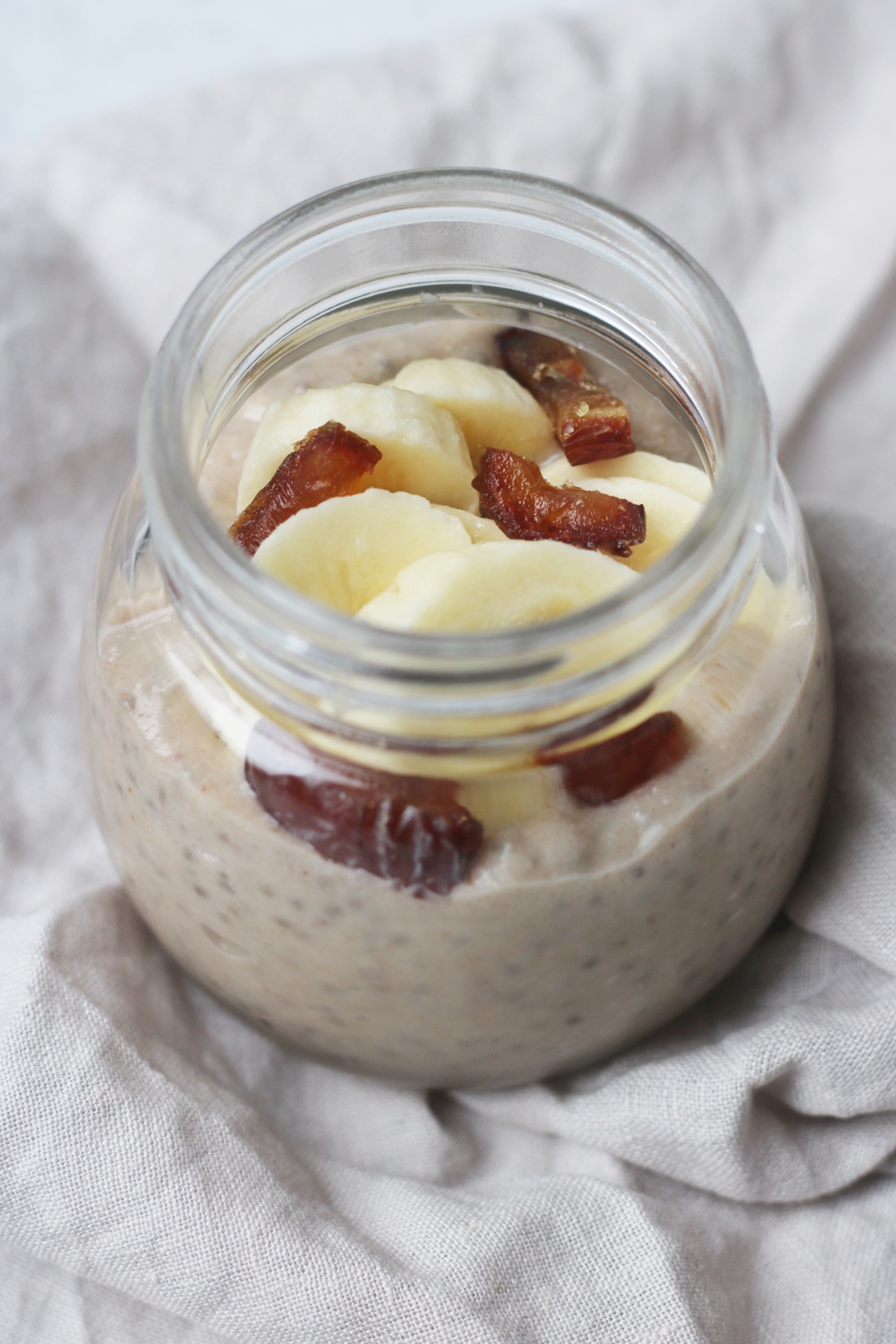 Banana, Date and Chia Seed Pudding - Supper in the Suburbs