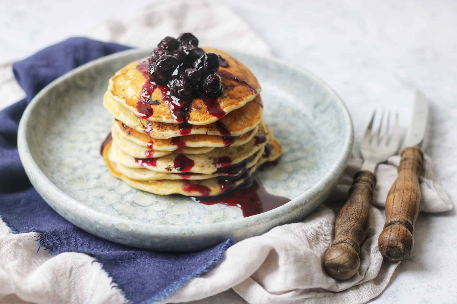 Vegan Blueberry Pancakes