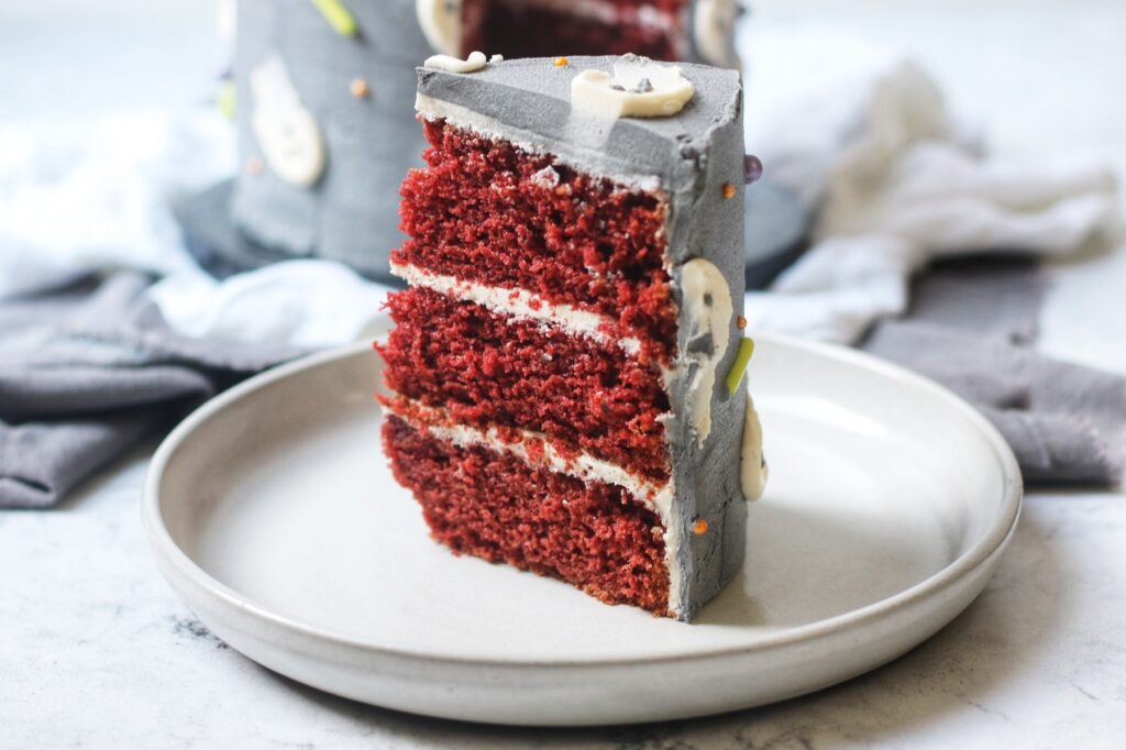 Vegan Red Velvet Halloween Cake - Supper In The Suburbs