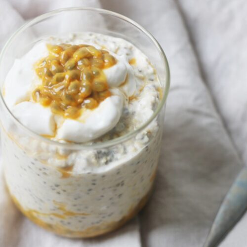 Coconut and Passion Fruit Overnight Oats