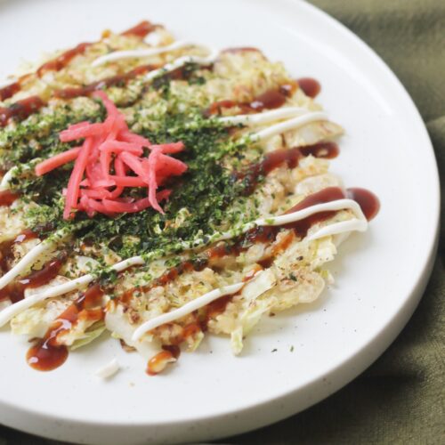 Vegan Okonomiyaki made Osaka style