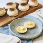 Toasted English Muffins with vegan butter
