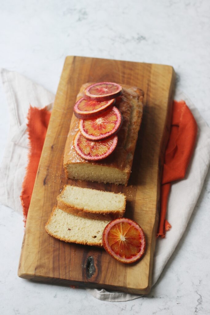 Vegan Blood Orange Loaf Cake