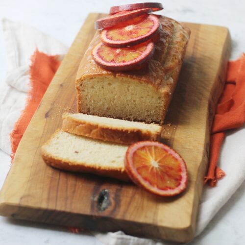 Vegan Blood Orange Loaf Cake
