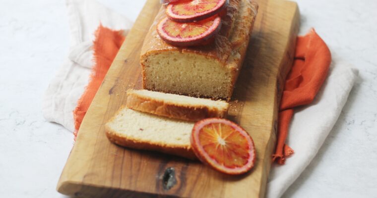 Vegan Blood Orange Loaf Cake