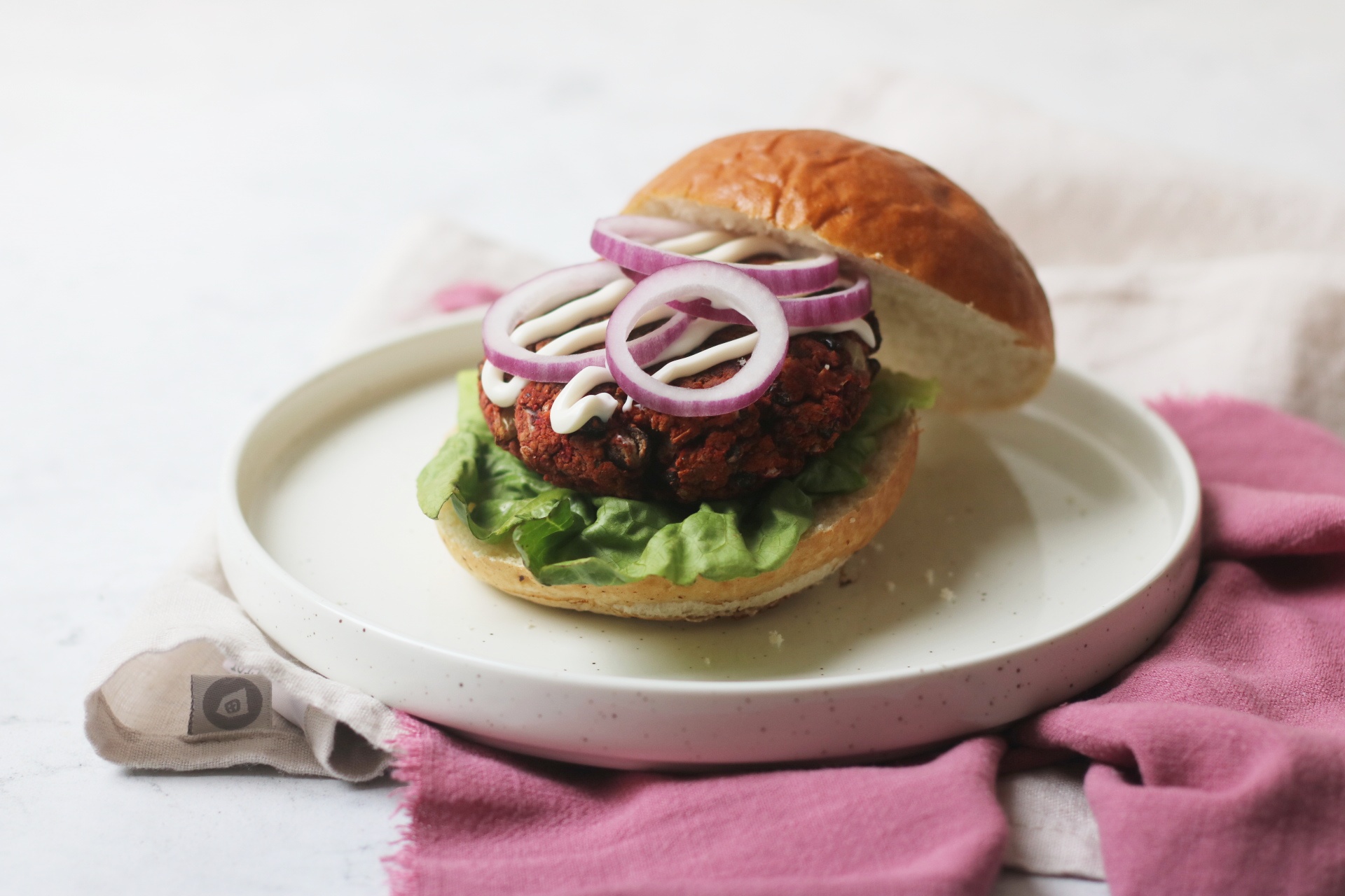 Vegan Beetroot and Black Bean Burgers