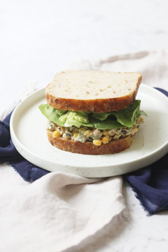 Vegan Tuna and Sweetcorn Sandwich