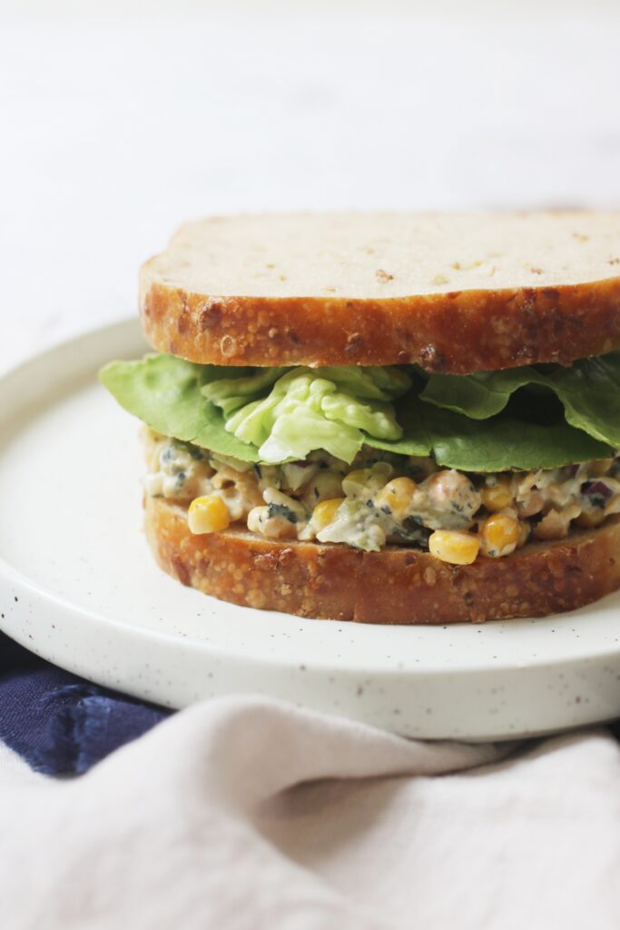 Vegan Tuna and Sweetcorn Sandwich