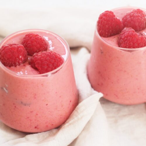 Peach and Raspberry Smoothie