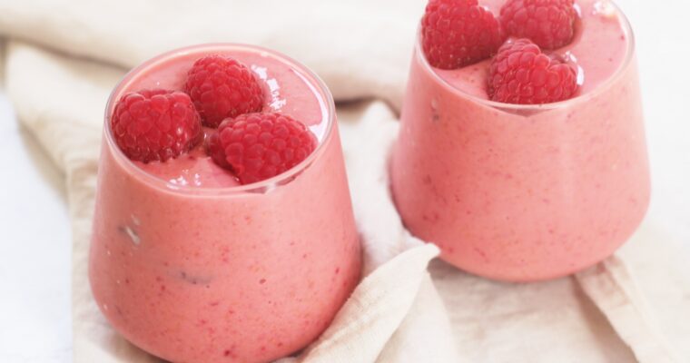 Peach and Raspberry Smoothie