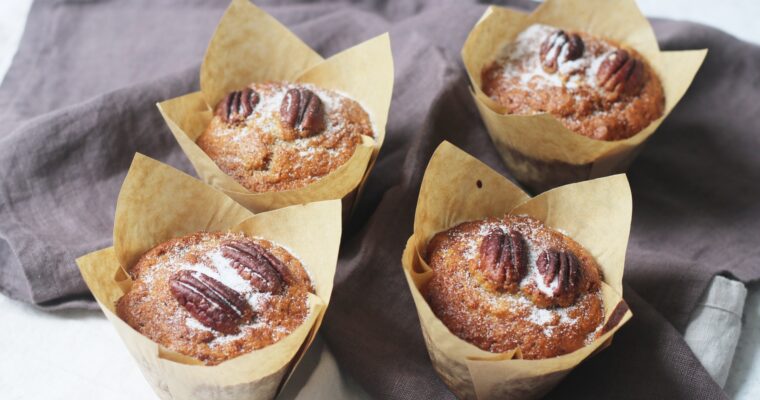 Vegan Banana and Pecan Muffins