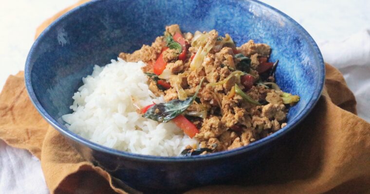 Vegan Pad Kra Pao (Thai Basil Tofu)