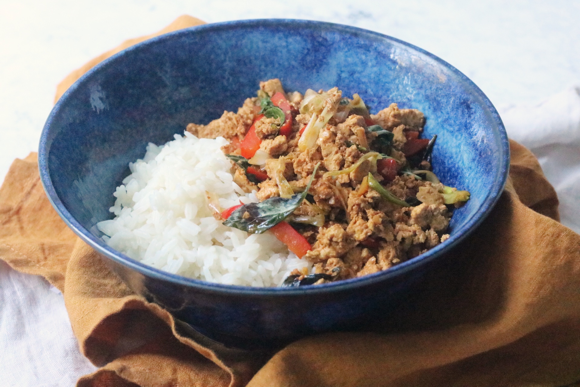 Vegan Pad Kra Pao (Thai Basil Tofu)