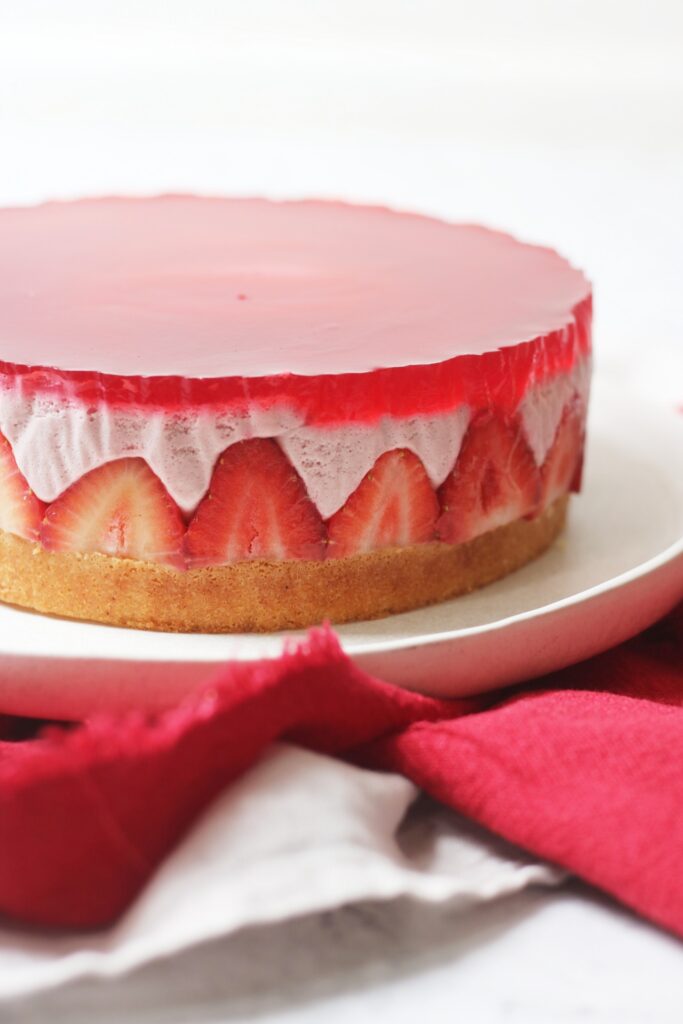 Vegan Strawberry Mousse Cake