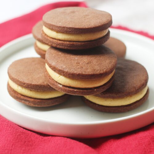 Vegan Chocolate and Peanut Butter Sandwich Cookies