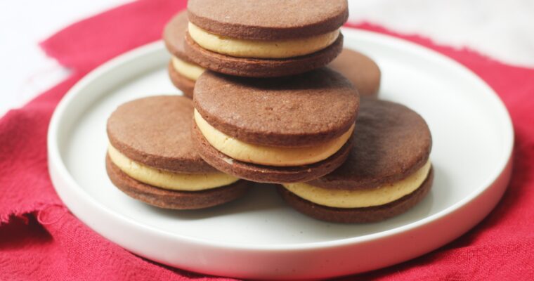 Vegan Chocolate and Peanut Butter Sandwich Cookies