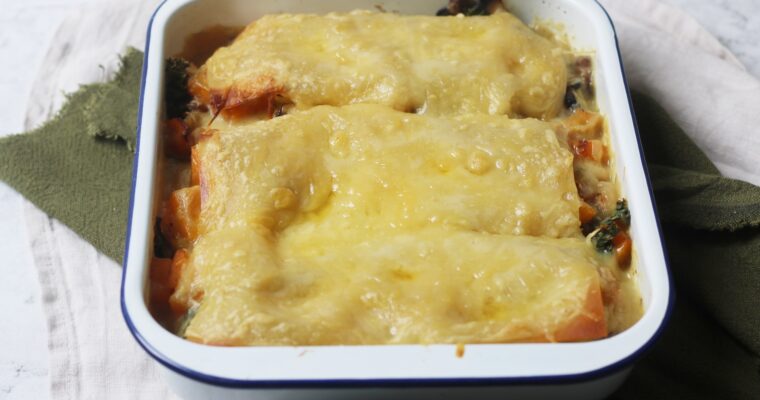 Mushroom, Squash and Butter Bean Lasagne