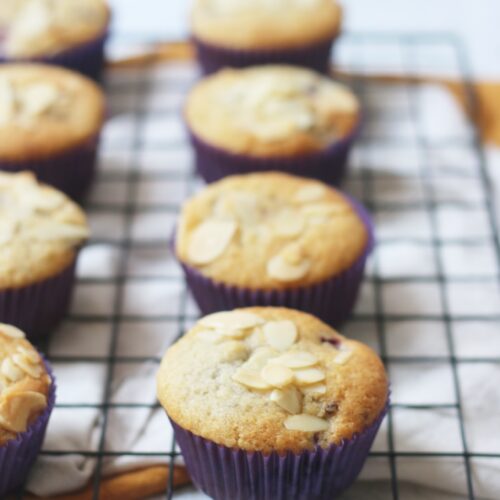 Vegan Blackberry and Almond Muffins