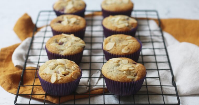 Vegan Blackberry and Almond Muffins