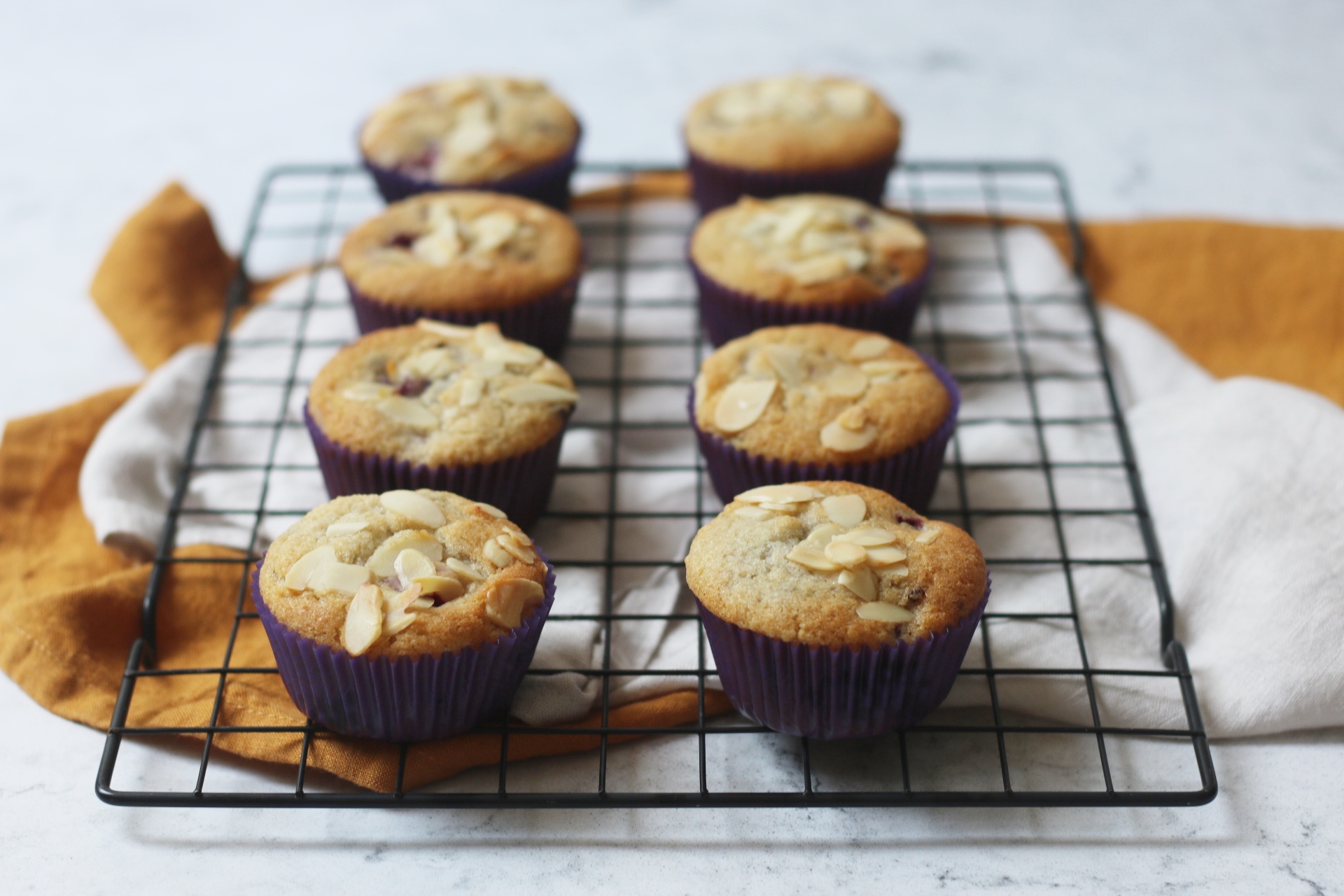 Vegan Blackberry and Almond Muffins