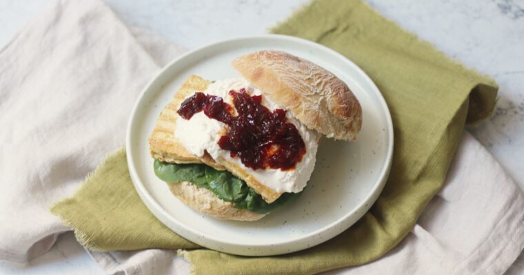 Vegan Cheese and Chilli Jam Sandwich