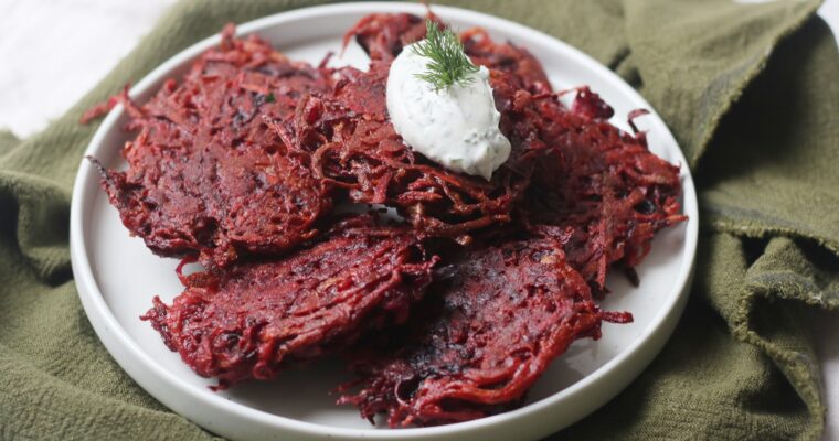 Vegan Beetroot Fritters