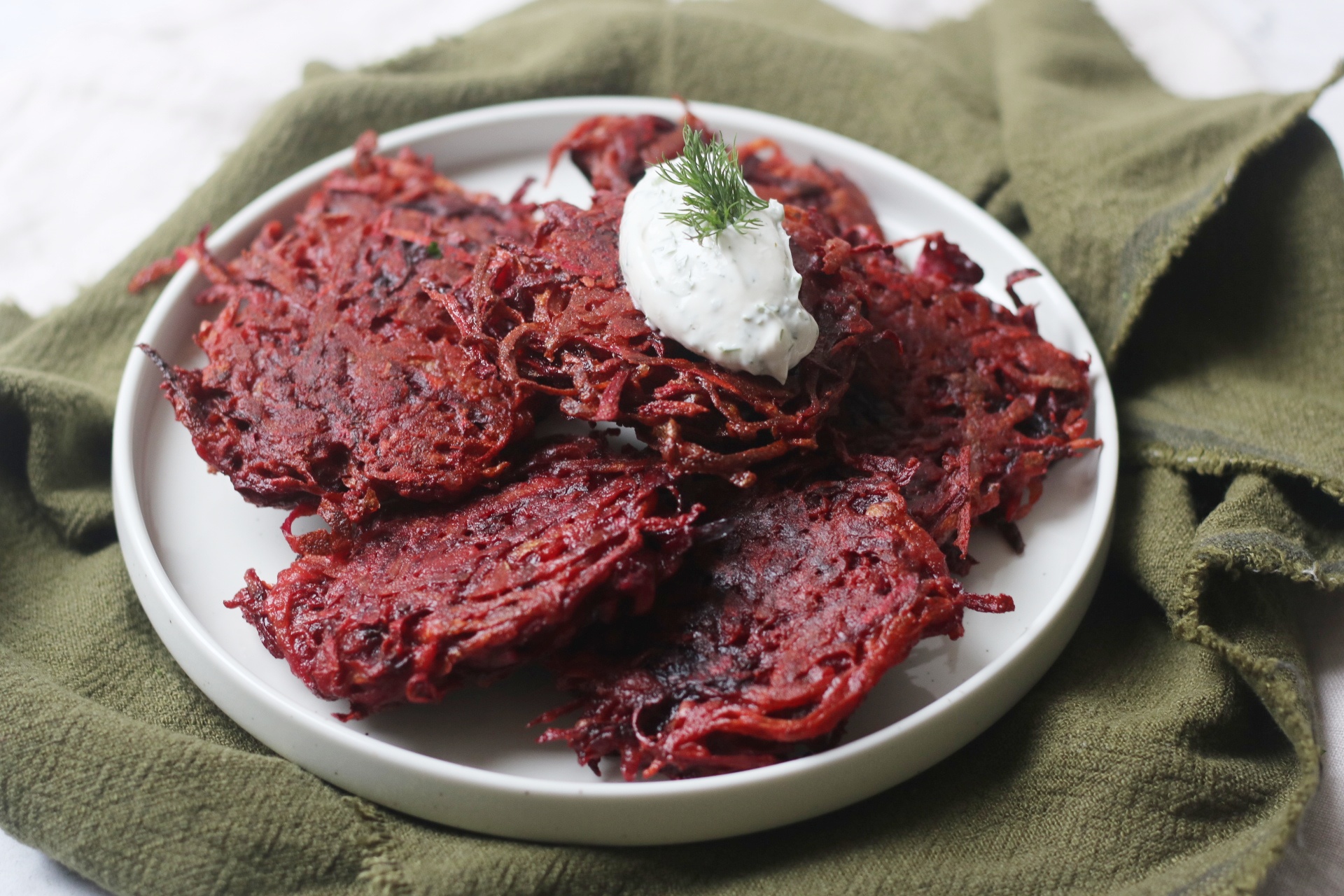 Vegan Beetroot Fritters