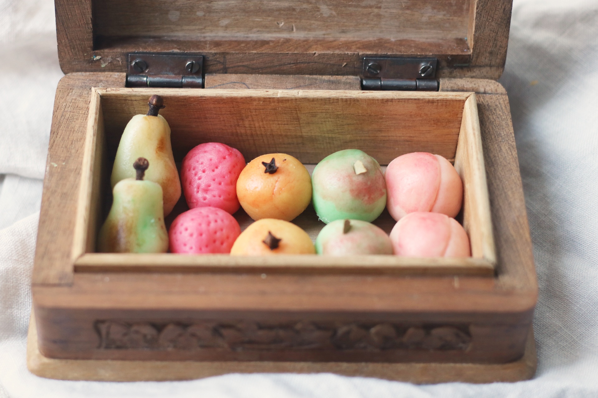 Homemade Marzipan Fruits