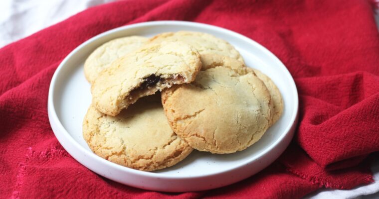 Vegan Mince Pie Stuffed Cookies