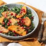 Butternut Squash, Kale and Pomegranate Salad