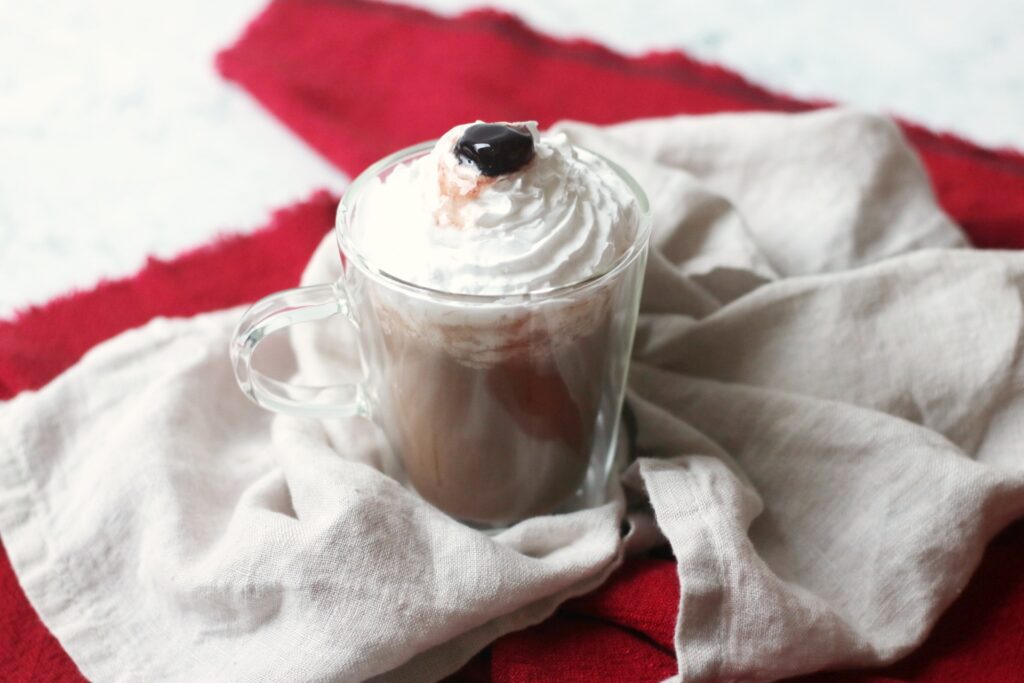 Vegan Black Forest Gateau Hot Chocolate