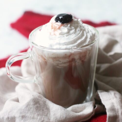 Vegan Black Forest Gateau Hot Chocolate