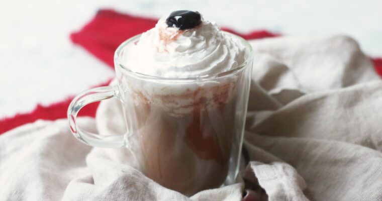 Vegan Black Forest Gateau Hot Chocolate