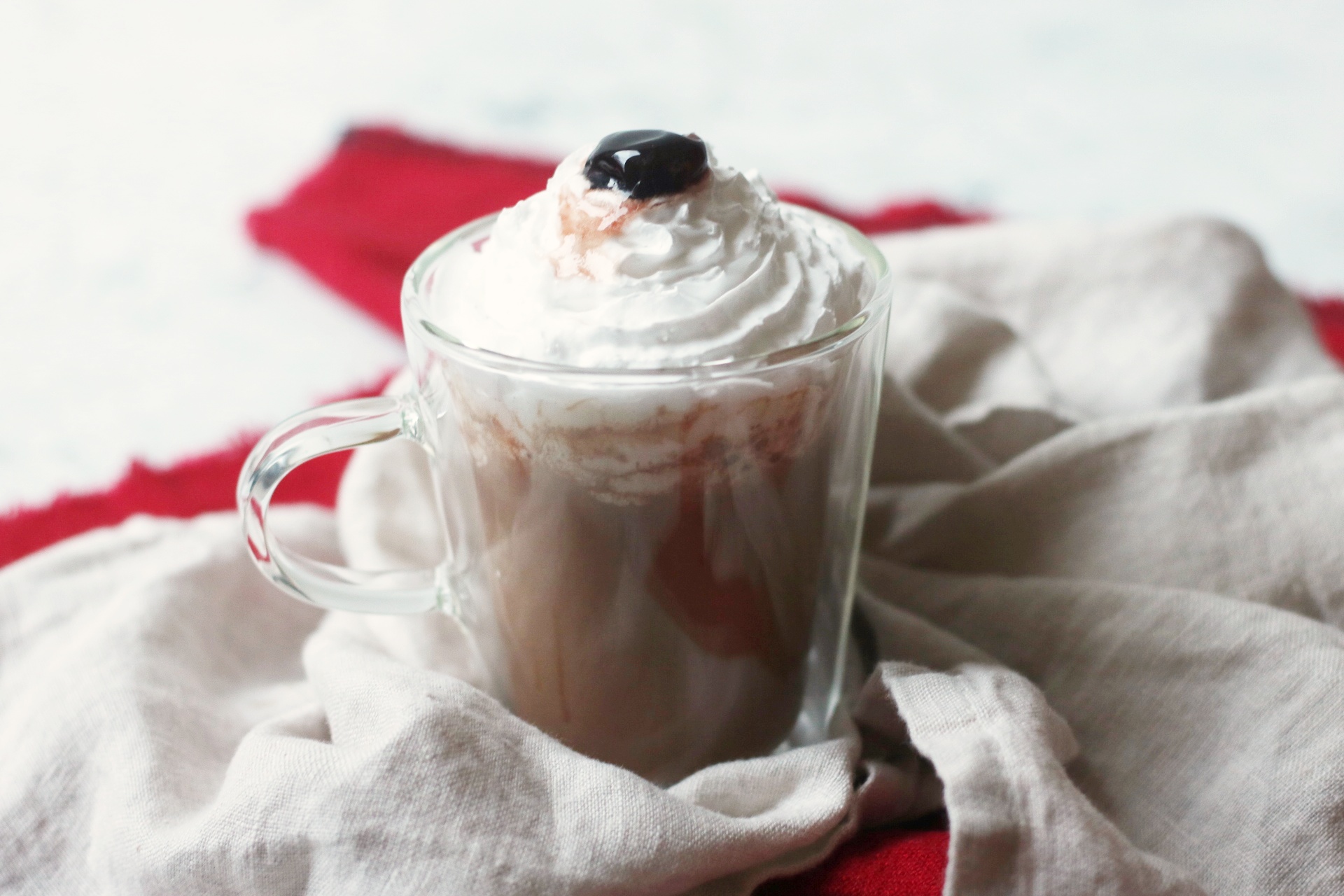 Vegan Black Forest Gateau Hot Chocolate