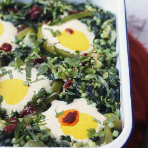 Vegan Green Shakshuka