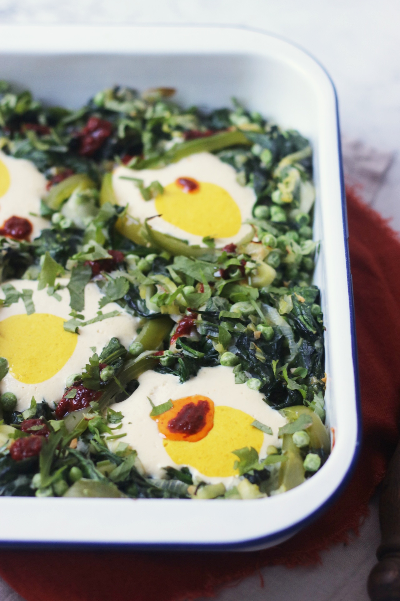 Vegan Green Shakshuka