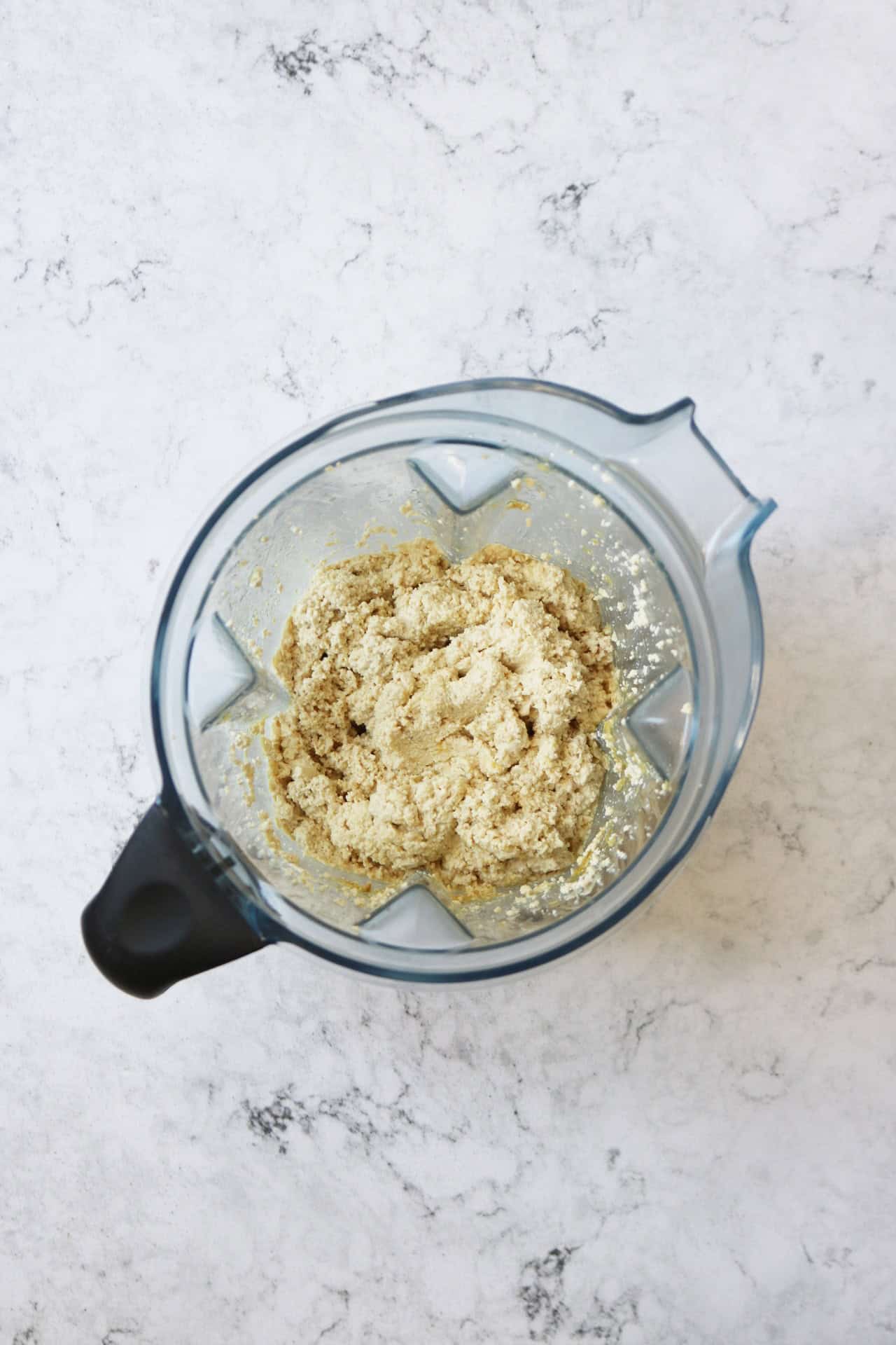 Vegan ricotta in a blender