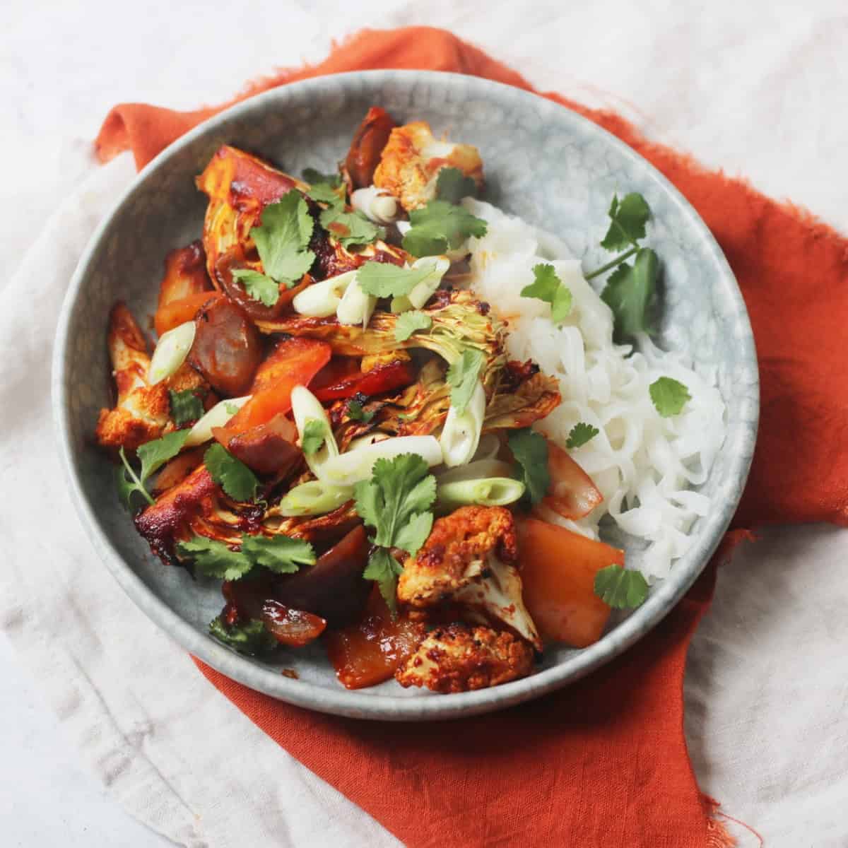 Vegan Gochujang Vegetable Traybake – Supper in the Suburbs