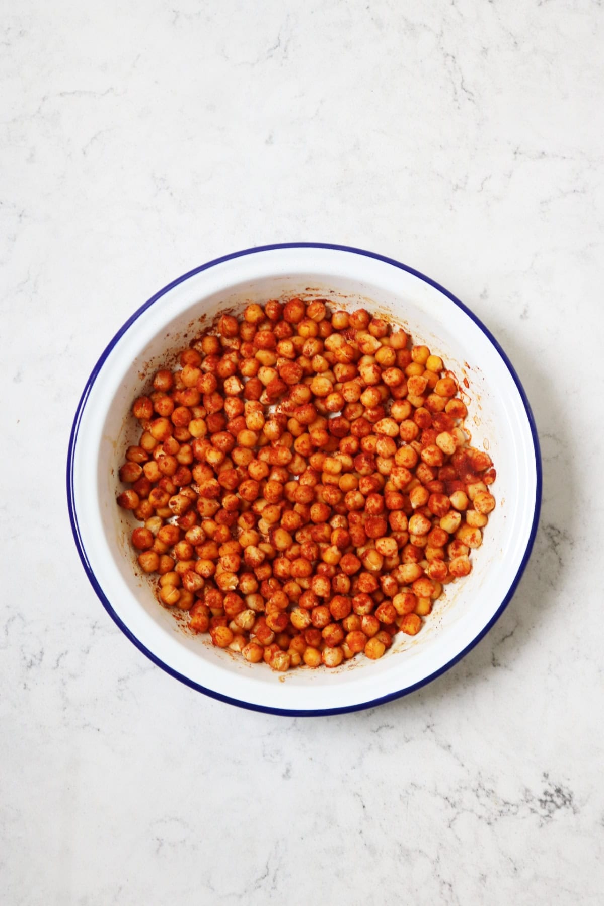 Roasted chickpeas coated in paprika and cumin