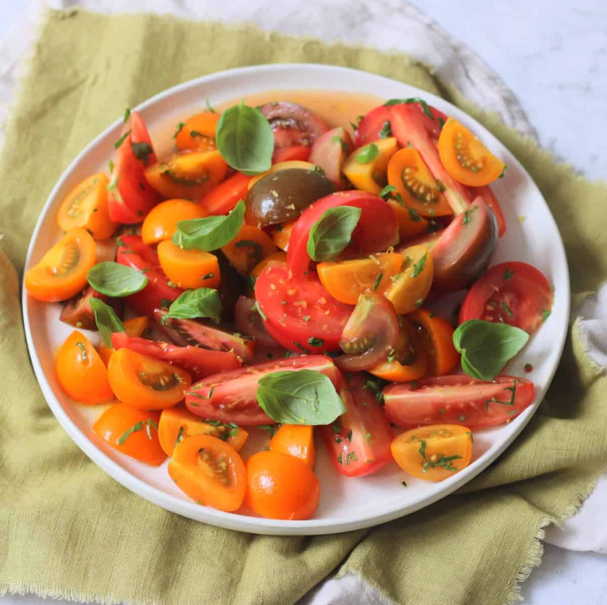 Gremolata Topped Tomato Salad – Supper in the Suburbs