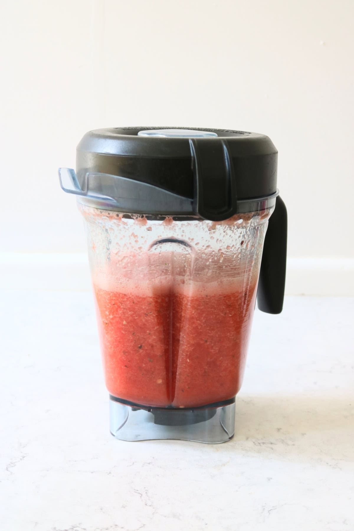 Watermelon Agua Fresca in a blender